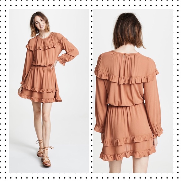 NWT Rachel Pally - Maeve A-Line Ruffle Dress L - Picture 2 of 11